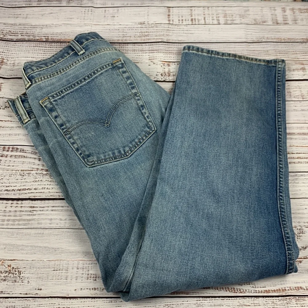 Levi’s straight leg 513 blue jeans sz 38 x 30 - Picture 9 of 12